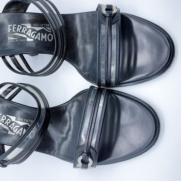 Salvatore Ferragamo Slide Heel Sandal in Black - Picture 11 of 13